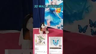 3D WALL STICKERS 🥰 Waterproof And Easy To Stick😎 [upl. by Tamarah]