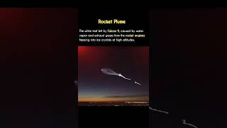 Rocket Ke white Trail Ka Raaz Kya Hai shorts facts space space elonmusk tech science [upl. by Hoenack]