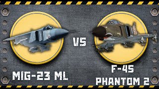 Unveiling the Best Fighter Jet Mig23ML vs F4S Phantom 2 [upl. by Vlad]