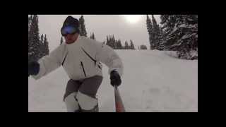 Mogul Skiing Winter Park Mary Jane  March 2012  GoPro Ski Pole Video II [upl. by Aketahs297]