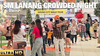 Christmas Vibe SM Lanang Davao City Walk Tour UHD [upl. by Airdnalahs]