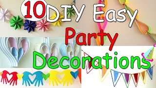 10 DIY Easy Party Decorations Ideas  Ana  DIY Crafts [upl. by Maghutte]