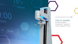 How to operate Applied Biosystems QuantStudio Absolute Q AutoRun Digital PCR Suite [upl. by Olga]