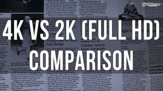 4K vs 2K Full HD resolution comparison side by side [upl. by Yanrahs]