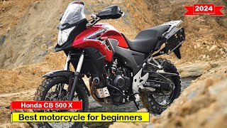 2024 Best motorcycle for beginners Honda CB 500 X [upl. by Atteyram]