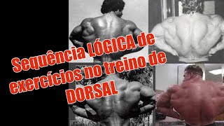 Sequência LÓGICA de exercícios de treino para Dorsal [upl. by Novahs]