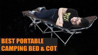 Top 10 Best Best Portable Camping Bed and Cot Innovations 2019 [upl. by Shiau80]