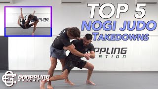 5 Best NoGi Judo Takedowns Throws for BJJ [upl. by Maclay]