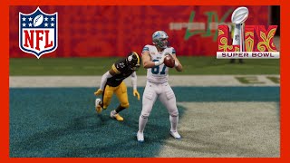 Detroit Lions vs Pittsburgh Steelers  Madden NFL 25 simulation Super bowl 59 [upl. by Maxey]