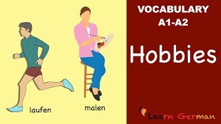 Learn German Vocabulary  Hobbies in German Hobbys [upl. by Ardnu]