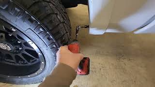 Mud Flaps install Ram 3500 [upl. by Elletnwahs]