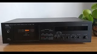 NATURAL SOUND STEREO CASSETTE DECK YAMAHA KX 330 RS [upl. by Oigimer]