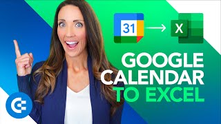 How to Connect Google Calendar to Excel in 2 minutes 🗓️ [upl. by Yleak]