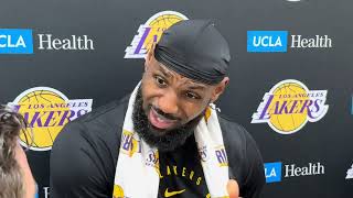 LeBron James On Stephen Curry Team Up Lakers Practice Report [upl. by Waterer]