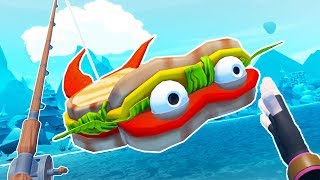 Eating the SANDWICH FISH  Crazy Fishing Gameplay  VR HTC Vive Pro [upl. by Darcee122]