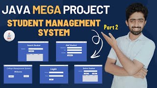 Java Project Front end Part 2  Student Management System Project using Java [upl. by Nivel669]