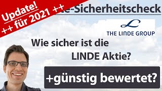 Linde Aktienanalyse – Update 2021 Wie sicher ist die Aktie günstig bewertet [upl. by Ahsaenat]