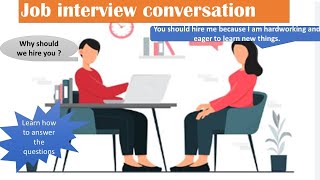 Job Interview Questions and Answers  Tell me about yourself Job interview conversation in english [upl. by Stagg]