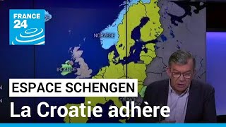 La Croatie intègre lespace Schengen Bulgarie et Roumanie recalées • FRANCE 24 [upl. by Yrrot]