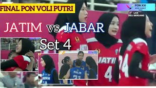 FINAL PON VOLI PUTRIFull SET 4 JATIM vs JABAR  PON XXI2024 MegawatiShella Aulia DKK  Proliga [upl. by Zwick]