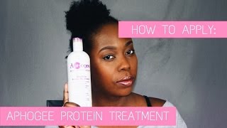 How To Apply Aphogee TwoStep Protein Treatment  Natural Hair [upl. by Bobbie]