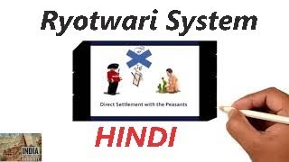 Ryotwari System  Land Revenue System In British India  HINDI [upl. by Nolad577]