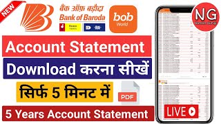 Bank of Baroda Statement Kaise Nikale bob Statement pdf Downloadbob net banking statement Download [upl. by Donalt]