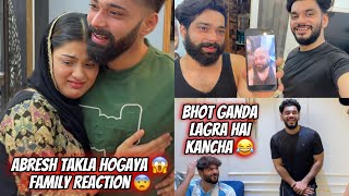 Abresh Takla Hogaya Prank Ki Chakkar Mein 🤦🏽‍♂️ Family Reaction 😨  Zeeshan amp Abresh [upl. by Grote]