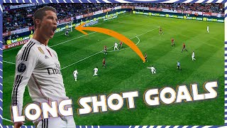 CRISTIANO RONALDOs CRAZY LONG SHOT GOALS · Real Madrid [upl. by Katalin]