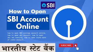 How to Open SBI Account Online  How to Open State Bank of India Savings Account  SBI Netbanking [upl. by Darren]