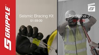 Against the Clock  Seismic Bracing Kit vs Traditional 3 [upl. by Anoi]