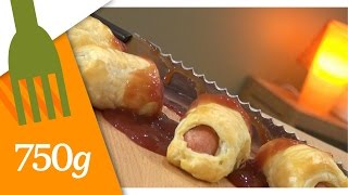 Recette Feuilletés aux saucisses façon doigts de sorcière  750g [upl. by Lotsirb]