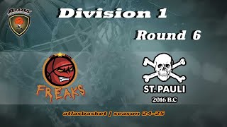 Atlasbasket  Div 1Round 6  FREAKS vs SAINT PAULI by Το Παραδοσιακό Αρτοπωλείο [upl. by Koenig446]