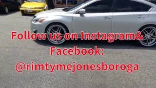 2014 Nissan Altima on 22quot Rosso Wheels  RimTyme Jonesboro [upl. by Enitram]