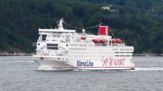 Ferry STENA SAGA inbound OSLO [upl. by Melisent385]