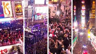 New Years Eve Times Square Celebrations amp Aftermath EarthCam Live [upl. by Ynot539]