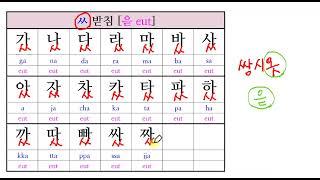 한글 공부ㅆ받침ㅣKOREANㅣ한글 읽기 ㅣ한글 쓰기 ㅣ한국어ㅣ한글파닉스 ㅣKorean phonicsㅣHangul [upl. by Adan]