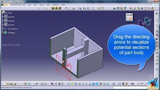 CATIA PART DESIGN  Dynamic Sectioning [upl. by Nickerson]