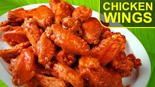 Crispy Chicken Wings Cooking Teriyaki Wings Recipe Spicy Chicken Wings Hot Wings  Village Food [upl. by Birkle]