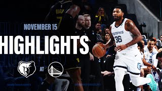 Memphis Grizzlies Highlights vs Golden State Warriors [upl. by Secnirp578]