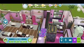 Bighit Entertainment 🏬💜The Sims FreeplayAdding 3rd floor for party room [upl. by Morrell]