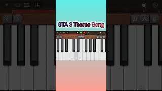 GTA 3 Theme Song on piano Tutorial garageband shorts piano gta [upl. by Joli]