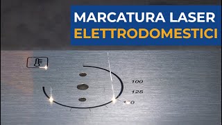 Marcatura laser nera su metallo per elettrodomestici  LASIT [upl. by Asseram]