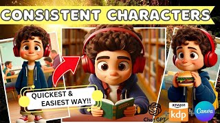 Create Consistent Characters for your Childrens Story Book in MINUTES EASIEST Method [upl. by Cheshire]