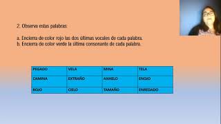 Actividad rima asonante y consonante 3° [upl. by Germain]