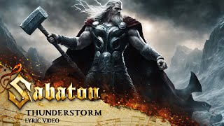 SABATON  Thunderstorm Official Lyric Video [upl. by Harle621]