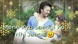 Awargi Me Ban Gaya Deewana ।Dil De Diya Hai Lyrics । Whatsapp Status Video [upl. by Evilo]