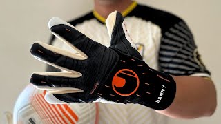 Uhlsport SPEED CONTACT ABSOLUTGRIP FINGER SURROUND Goalkeeper Gloves [upl. by Curran]