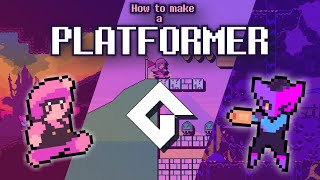 How to Make a 2D Platformer in GameMaker Slopes Moving Platforms Semi Solid Platforms [upl. by Fahy]