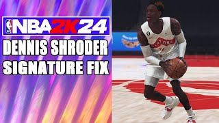 Dennis Shroder Signature Fix NBA2K24 [upl. by Toh755]